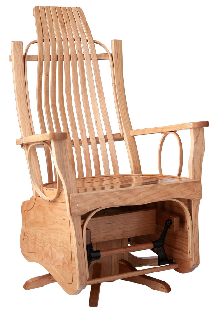 Cherry 189 Flat Arm Closed Side Swivel Glider