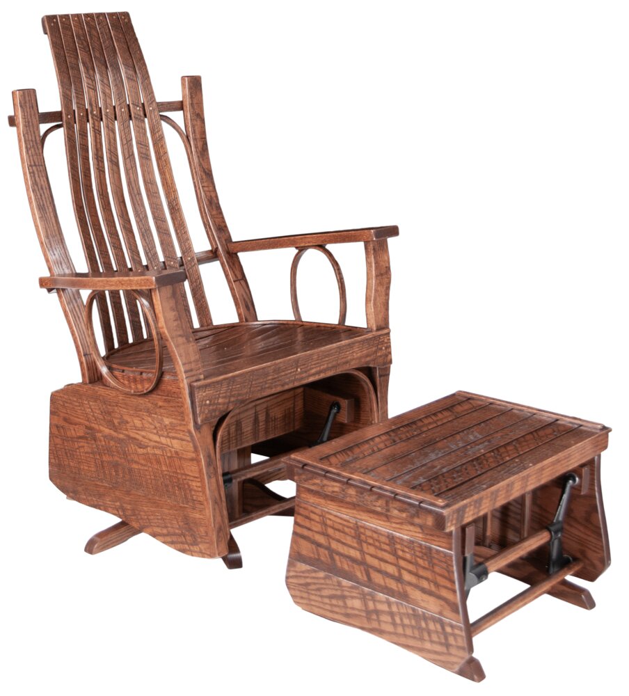 Rough Sawn Oak 098 Ottoman